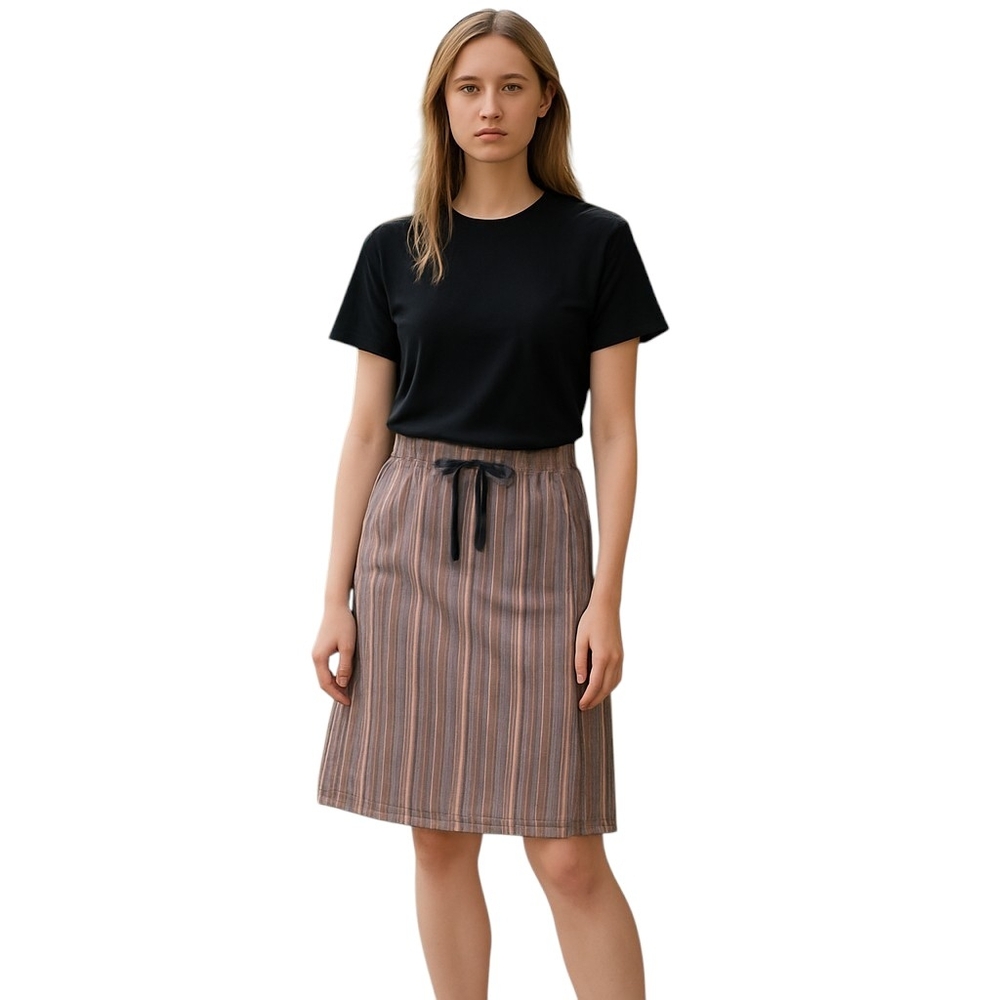 Christopher and Banks multi striped cotton skirt 2